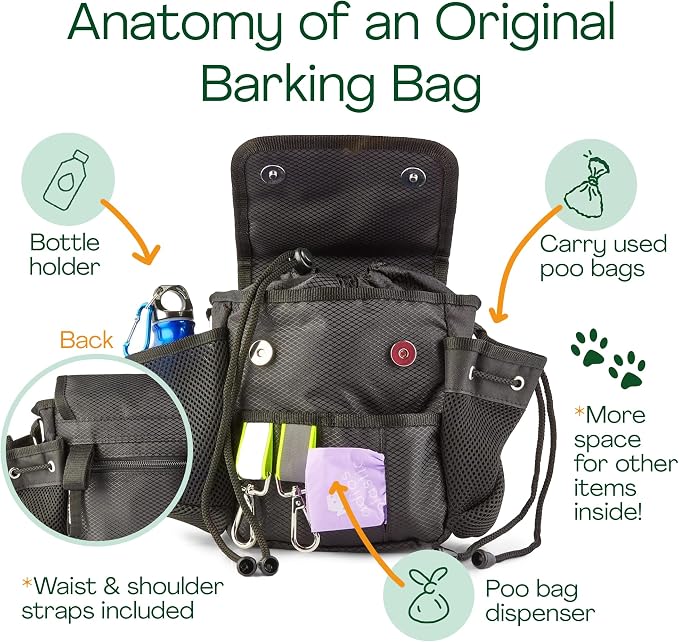 | The Original Dog Walking Bag | As Seen On Dragons’ Den | Lightweight & Practical Design | Carry Dog Toys, Dog Treats, Poop Bags & More With Ease | Extendable Shoulder Strap & Waistband - Image 4