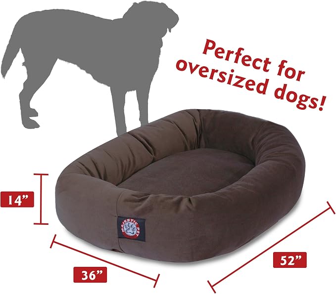 Majestic Pet Villa 40 Inch Shredded Memory Foam Dog Bed for Large Sized Dog 40x29x9 Inch–Orthopedic Pet Bed with Removable Washable Cover-Washable Large Puppy Mat with Head Support-Azure - Image 3