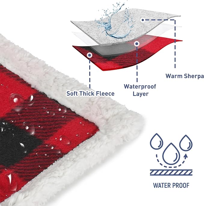 Kritter Planet Waterproof Reversible Pet Blanket for Dogs and Cats | 60 x 80 Inch, Waterproof Cover for Sofa and Bed, Washable Protection Against Fur, Dirt, Scratches and Everyday Messes - Image 3