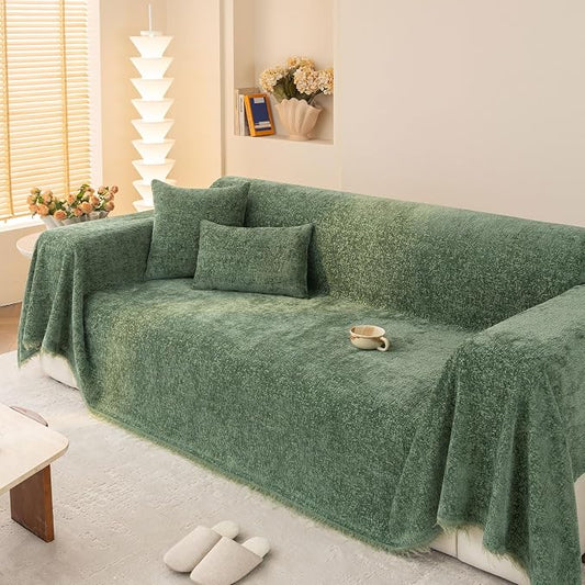 Couch Protector for Dogs,71"x134" Washable Sofa Cover, Green | sectional couch covers,couch cushion covers,sofa covers washable,pet couch cover,couch pads for sofa,waterproof couch covers by Unknown