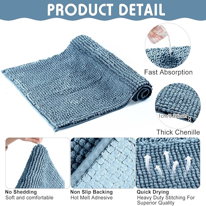 Amylove 4 Pcs Guinea Pig Cage Liner 16 x 24 Inch Washable Chenille Pee Pads Pet Dog Cat Bedding Training Mat Reusable for Small Animals Puppy Bunny Hamster Chinchilla - Image 3