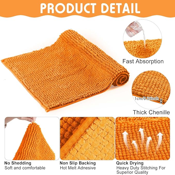 Amylove 4 Pcs Guinea Pig Cage Liner 16 x 24 Inch Washable Chenille Pee Pads Pet Dog Cat Bedding Training Mat Reusable for Small Animals Puppy Bunny Hamster Chinchilla - Image 6