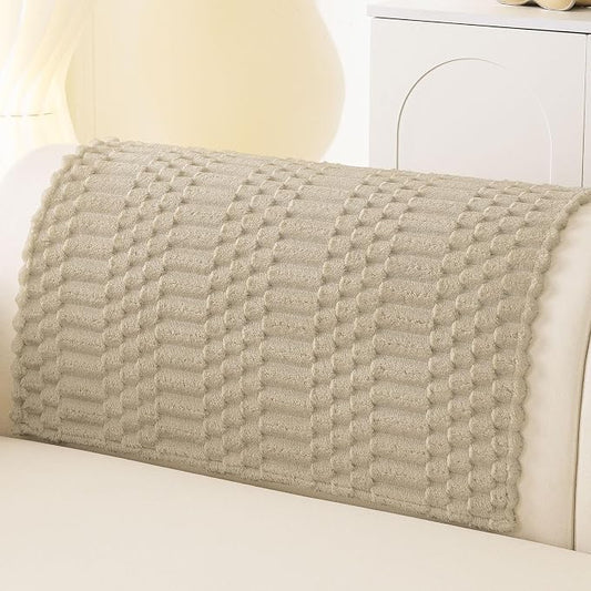 Smiry Waterproof Couch Covers for Dogs Washable, Non Slip Pet Sofa Cover | Plush Scratch Resistant Flannel Furniture Protector for Dogs, Khaki, 36" x 36" by Smiry