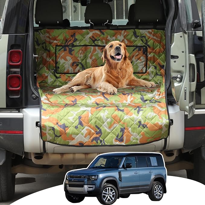 HAPPYHORSE Pet Dog Trunk Cargo Liner Compatible with Land Rover Defender 110 2020-2024 Cargo Cover Waterproof and Non-Slip Dog seat Cover Cargo Liner Area Protector Cover (Style C) - Image 2