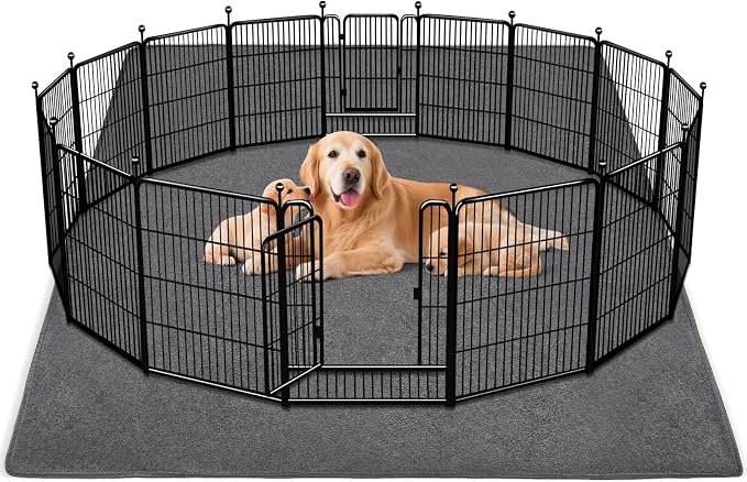 1 Pack Extra Large Washable Pee Pads for Dogs 72"x72" Reusable Dog Mat for Floor Non-Slip Waterproof Pee Pads for Dogs Fast Absorbent Pet Whelping Pads Puppy Playpen Mat for Incontinence, Housebreak by FURWEY
