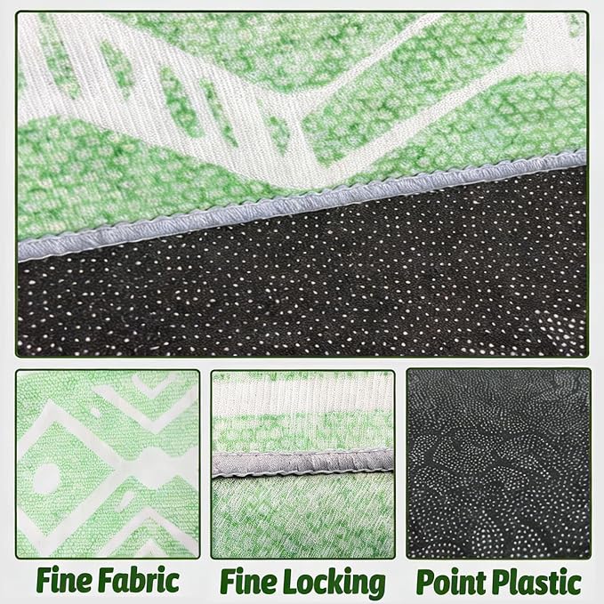 BNOSDM Washable Rabbit Cage Liner Waterproof Bunny Floor Mat for Cage, Playpen & Hutch, Anti Slip Pet Rug for Rabbits,Guinea Pigs, Small Animals - Reusable Pee Pad 91"X 63" - Image 3