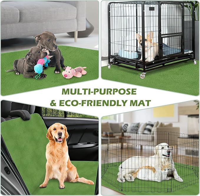 INVENHO Washable Pee Pads for Dogs 72"x72" Reusable Dog Pads Extra Large Upgrade Non-Slip Dog Pee Pads Heavy Absorbency Puppy Pee Pads Quick Dry Whelping Pads/Waterproof Puppy Training Pad - Image 6