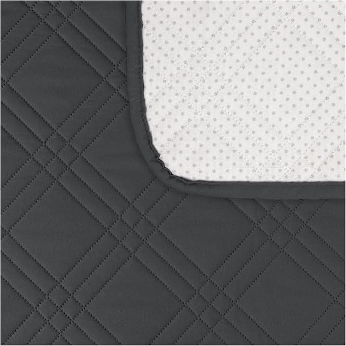 100% Waterproof Couch Cover for Dogs, Anti-Slip Washable Sofa Cover with Elastic Straps & Side Pockets, Durable Furniture Protector for Kids, Pets & Dogs (Armchair 23", Blackish Gray) - Image 4