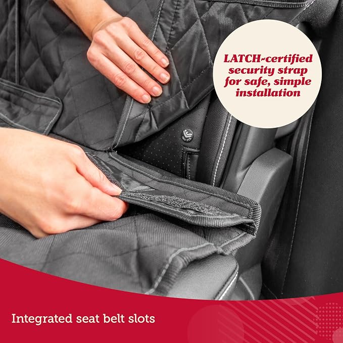 Lusso Gear Dog Car Seat Cover - Waterproof Non-Slip Car Back Seat Protector - Rear Car Seat Cover for Dogs - Universal Fit for Sedans Trucks SUVs - Scratchproof Backseat Car Cover - Machine Washable - Image 7