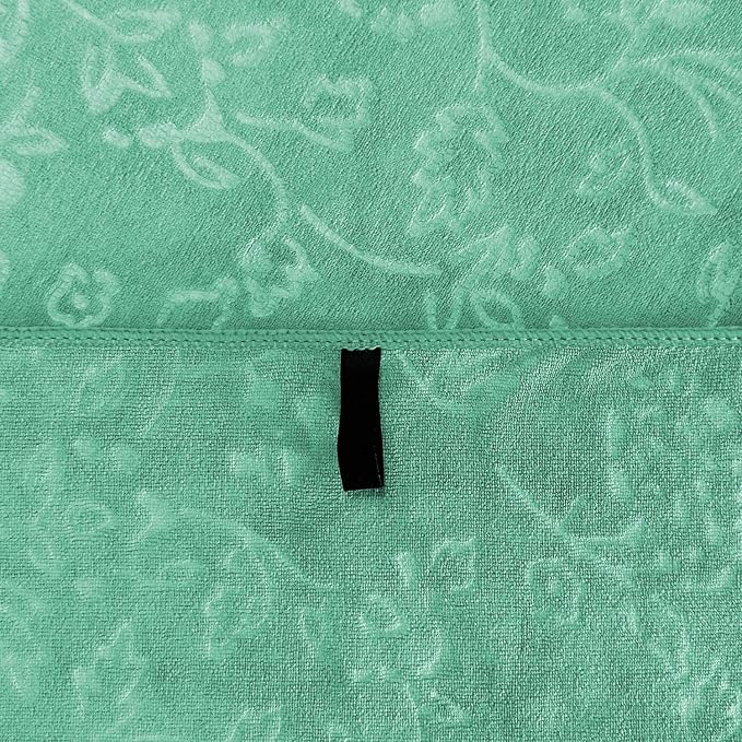 JML Extra Large Microfiber Bath Sheets Towels, 2 Pack, 35" x 70", Green | Oversized, Hanging Loop, Soft, Super Absorbent, Fast Drying, Perfect for Sauna, Shower, Sport, Fitness, Yoga - Image 5