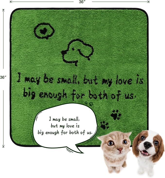 Qeils Reusable Dog Pee Pads, Washable Puppy Pads, Leak-Proof 36"x36" 2 Pack | Super Absorbent And Non-Slip Potty Training Pads, Soft Paw Print Plush Design, Ideal For Crates, Couch, Car Seats & Pet Beds - Image 2