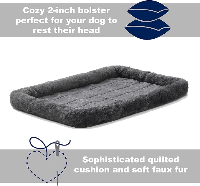 New World Dog Crate Comfort Kit, Matching Dog Crate Cover & Dog Bed, Fits 24-Inch Long Dog Crates, Machine Washable & Dryer Friendly, Gray - Image 6