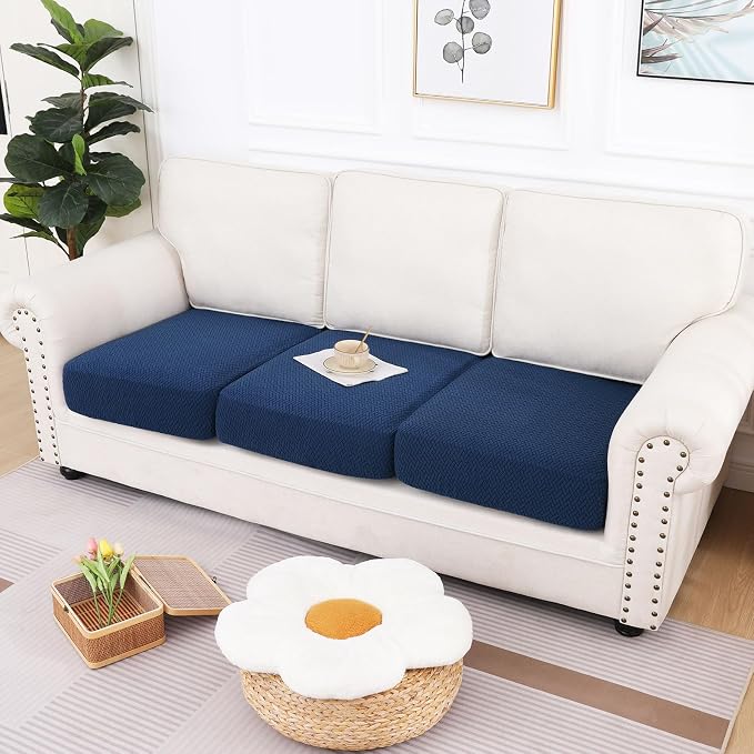 hyha Waterproof Couch Cushion Covers, Anti Slip Sofa Slipcovers for Pets | Waterproof Protection, Thick Jacquard Fabric, Wear Resistant, Anti Slip, Pet Protection (3 Pieces) - Image 5