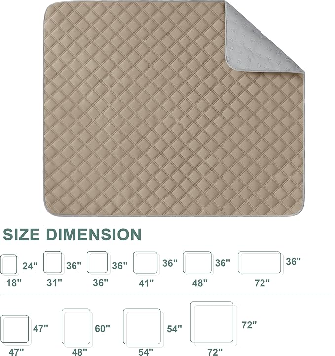 Eterish Reusable Washable Pee Pads for Dogs Large/Extra Large 36'' x 41'' 2 Pack, Absorbent Pet Puppy Dog Training Pads Non-Slip, Waterproof Whelping Potty Pads for Dogs Leak-Proof - Image 7