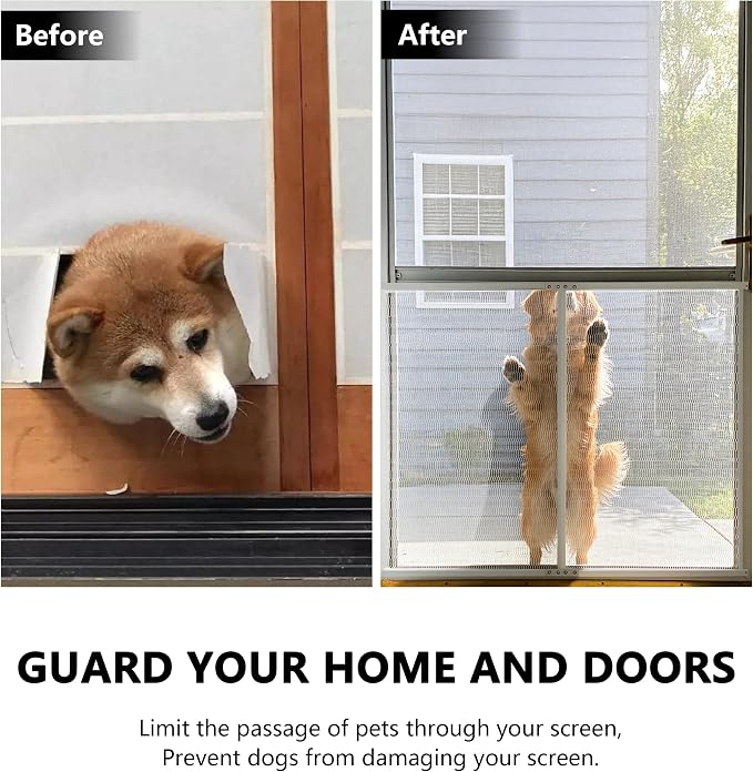 Guardian Steel Pet Grille Rv Door Protector for Dogs, Cats - Scratch Protector (White, 48 Inch) - Image 3
