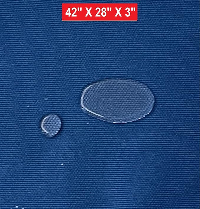 Dogbed4less Memory Foam Platform Dog Bed, Crate Mattress for Orthopedic Joint Relief with Waterproof Removable Cover Large 42X28X3 Pacific Blue - Image 2