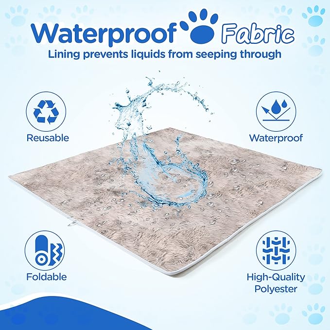 PAW BRANDS PupProtector Waterproof Throw Blanket, Grey, 60x50 | Waterproof, machine washable — protects couches, beds & car seats - Image 8