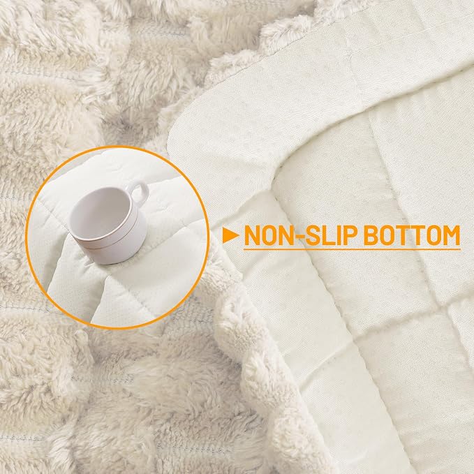 Smiry Non Slip Couch Covers for Dogs, Scratch Resistant Pet Sofa Protector | Machine Washable Soft Fuzzy Thick Furniture Cover for Sofa Loveseat Sectional Large Dogs, Apricot, 43" x 82.7" - Image 11