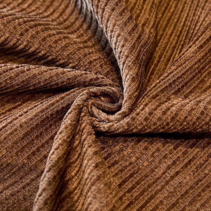 Coffee Boho Couch Covers for Sofa Washable for 3 Cushion Couch,71''X150'' | Chenille Furniture Protector Sofa Couch Cover for Dogs, Soft Breathable Sofa Slipcover, Couch Throw Blankets with Tassels - Image 7