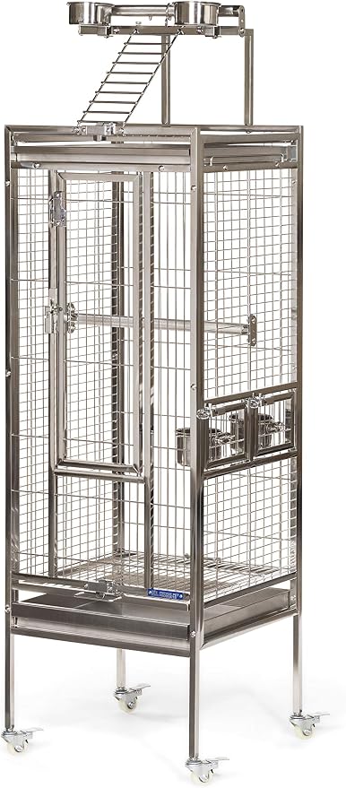 Prevue Pet Products Small Stainless Steel Playtop Bird Cage by PrevuePetProducts