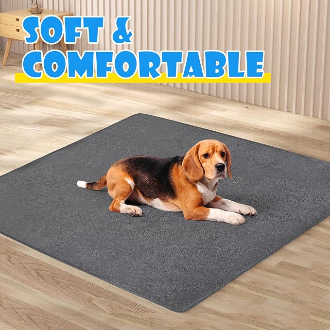 2 Pack Extra Large Washable Pee Pads for Dogs 72"x72" Reusable Dog Mat for Floor Non-Slip Waterproof Pee Pads for Dogs Fast Absorbent Pet Whelping Pads Puppy Playpen Mat for Incontinence, Housebreak - Image 9