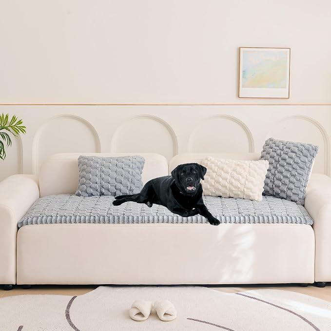 Pet Couch Cover Washable Sofa Protector Covers for Dogs Non Slip Dog Mat | Thick Flannel & Anti-Slip Backing, Protects Furniture from Pet Hair, Dirt and Messes, Fits Leather & Fabric Sofa and Loveseat - Image 2