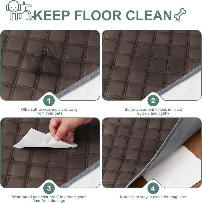 Eterish Reusable Washable Pee Pads for Dogs Large/Extra Large 36'' x 41'' 2 Pack, Absorbent Pet Puppy Dog Training Pads Non-Slip, Waterproof Whelping Potty Pads for Dogs Leak-Proof - Image 3