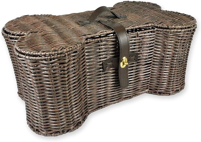 Bone Dry Pet Toy Storage Basket - Durable & Stylish Medium/Brown by BoneDry