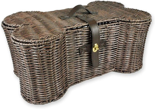 Bone Dry Pet Toy Storage Basket - Durable & Stylish Medium/Brown by BoneDry