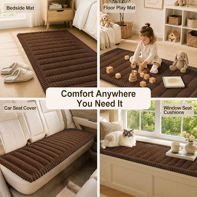 decorUhome Couch Cover for Dogs, Non Slip Fuzzy Thick Pet Sofa Protector | Pet Friendly, Durable Couch Covers for Sofa, Machine Washable, Fits Backrest Cushions & 2-Cushion Sofa, Brown, 27.6" x 47" - Image 9