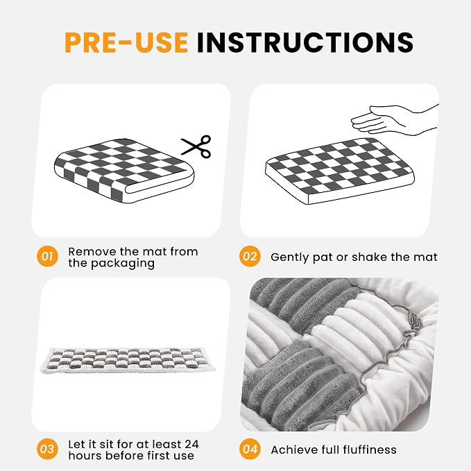 HiPetpy Backseat Dog Bed Mat, Non-Slip Dog Bed for Car Back Seat, Soft & Cozy Dogs Blanket, Washable Travel Pet Mat Seat Protector for Cars, SUVs, Trucks (Grey/White, 51.1" L x 23.6" W x 1.5" Th) - Image 8