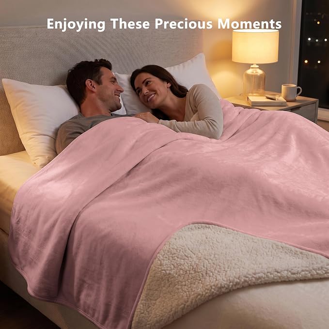 Waterproof Blanket for Dogs - Pet Throw as Furniture Protector | Cozy Sherpa & Smooth Velvet, Reversible and Machine Washable, for Couch and Bed, 30"x40", Pink - Image 4