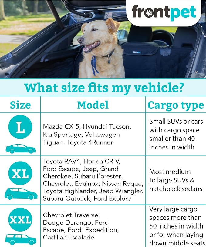SUV Cargo Liner for Dogs - Water-Resistant Pet Trunk Cargo Cover Mat for SUVs and Sedans with Bumper Flap Protector, Trunk Cover, Non-Slip Liner, (35" X 40") Upgraded 2025 - Image 2