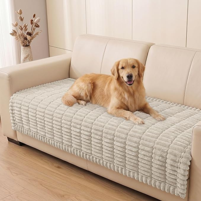 Smiry Couch Cover for Dogs, Non Slip Washable Sofa Protector for Pets | Soft Furniture Cover for Leather & Fabric Couches, Cozy Protect Against Fur, Dirt & Messes, Pet Friendly, 35.4"x70.9" by Smiry