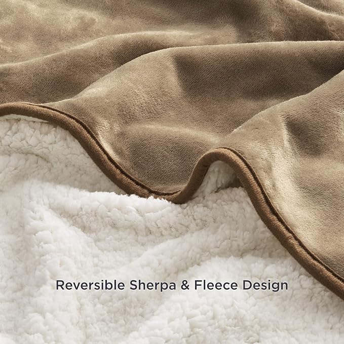 Bedsure Waterproof Dog Blankets for Medium Dogs Washable Soft Warm, 30"X40" | Plush Sherpa Fleece Cat Puppy Blanket for Couch Protector, Reversible Cozy Calming Throw for Pet Indoor,Camel - Image 7