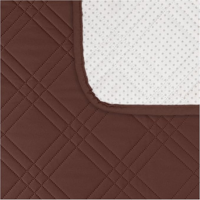 100% Waterproof Couch Cover for Dogs, Washable Anti-Slip Sofa Cover with Elastic Straps & Side Pockets, Quilted Furniture Protector for Kids & Pets (Oversize Sofa 78", Coffee) - Image 4