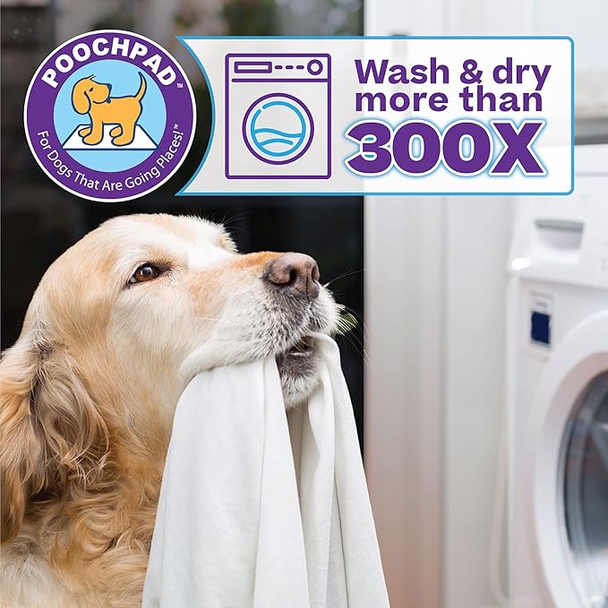 PoochPad Original Washable, Reusable Dog Potty Pad, Medium, 3 Pack | Super Absorbent Puppy Pad, Leakproof Design, Unmatched Odor Control, Easy to Clean, Dog & Puppy Pee Pad for Potty Training - Image 5