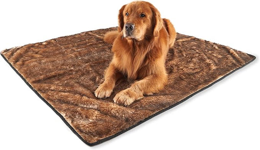PAW BRANDS PupProtector Waterproof Throw Blanket, Sable Tan, 80x62 | Waterproof, machine washable — protects couches, beds & car seats by PAWBRANDS