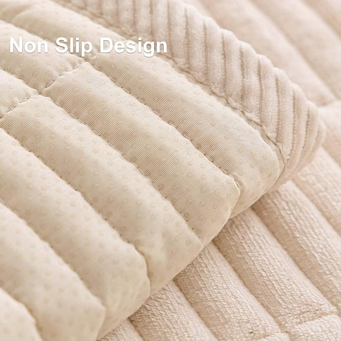 Velvet Washable Dog Couch Cover, Non-Slip Waterproof Pet Sofa Protector for 2-3-Cushion Sectional, L-Shaped Sofa & Loveseat, Machine Washable(1PC/27.6"x70.9",White) - Image 5