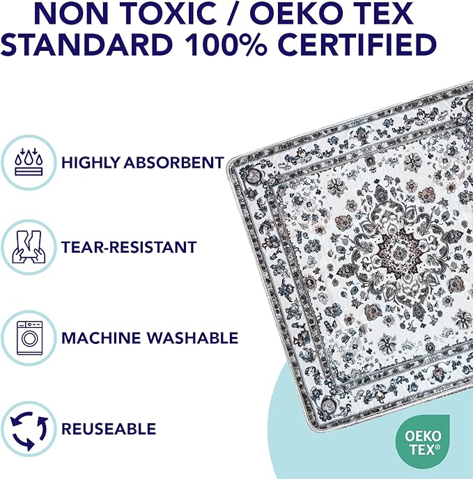 PUPIBOO Washable Pee Pads for Dogs and Cats - Super Absorbent Reusable Puppy Training Pads - 100% Waterproof, Leak-Proof & Non-Slip Whelping Pads for Pet Housebreaking - Image 3