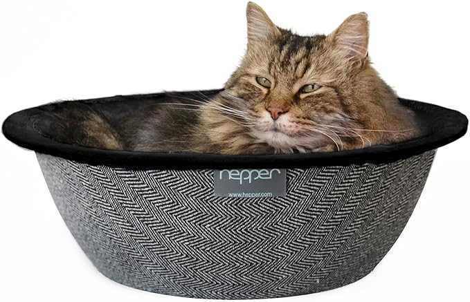Hepper Cat Nest - Washable Cat Bed with Removable Fleece Liner by Hepper