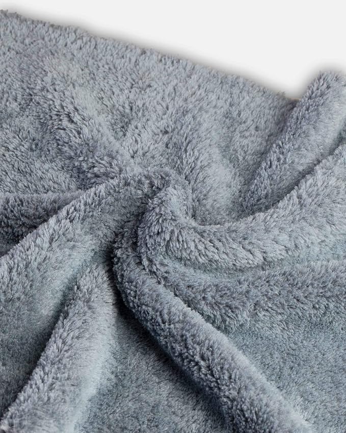 Adam's Borderless Grey Microfiber Towel (12pk) - Premium Ultra Soft Car Detailng Towel Cloths, 480gsm - Safe for Car Wash, Home Cleaning & Pet Drying Cloths (16 Inch x 16 Inch) - Image 2