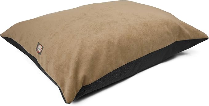 Majestic Pet Rectangle Large Dog Bed Washable – Non Slip Comfy Pet Bed – Dog Crate Bed Super Value Pillow Dog Bed – Dog Kennel Bed for Sleeping - Dog Bed Large Breed 46 x 35 Inch – Villa Pearl by MajesticPet