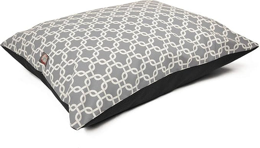 Majestic Pet's Washable, Non-Slip Comfy Dog Bed 46 x 35 Inch, Super Value Pillow Bed Large Breed, Links Gray by MajesticPet