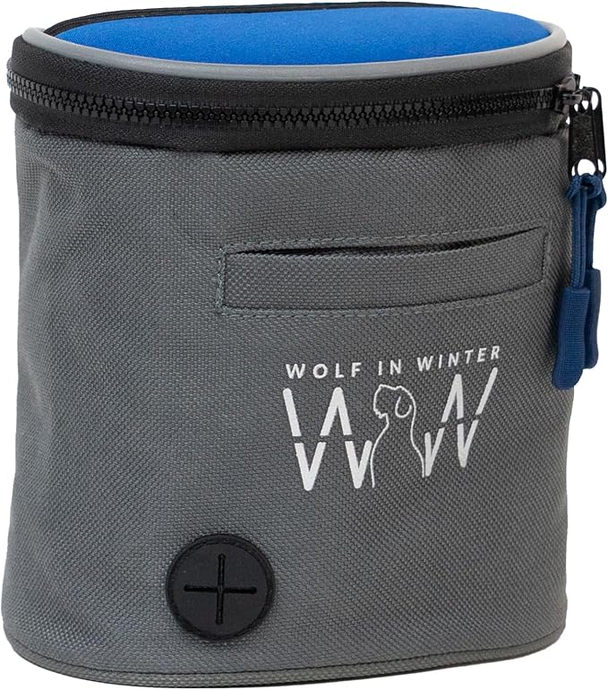 Quickdraw Dog Treat Pouch – Training Bag with Poop Bag Dispenser, Clicker Holder and Waist Belt – Hands-Free, Reflective and Durable for Puppy Training, Walks and Hikes (Blue) - Image 3
