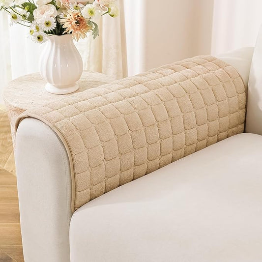 OstepDecor Pet Couch Covers for Sofa, Soft Sofa Covers Washable | Non Slip Dog Couch Protector, Pet Hair, Dirt & Wear Protection, Fits Sofas, Loveseats & Sectionals, 23.6" x 23.6", Khaki by OstepDecor