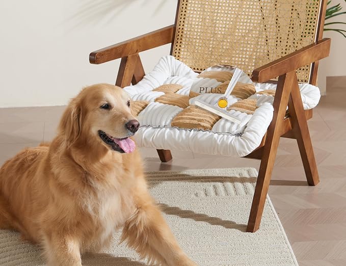 Couch Cushion Cover for dog Sofa Cover Washable Pet Love Seat Couch Covers for Sofa Slipcovers Couch Protector Blanket for Dog Sofa Cushion Covers for Pet Washable Pad Light Brown 70x70cm/27.6x27.6in by ODreamyDogs