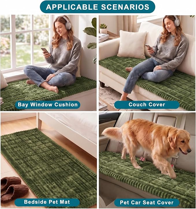 NILUOH Couch Cover for Dogs Washable, Non Slip Furniture Protector for Pet | Suitable for Leather & Fabric Couch, Prevents Pet Hair, Scratches & Stains, Pet Friendly, 27.6"x82.7" - Image 5