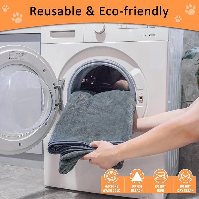 Bunlitent Washable Pee Pads for Dogs, 72'' x 72'', 3 Packs, Extra Large | Grey, Extra Large, Quick-Dry, Non-Slip, Waterproof Reusable, Quick Dry, For Puppy, Senior Dog, Incontinence, Whelping Pads - Image 8