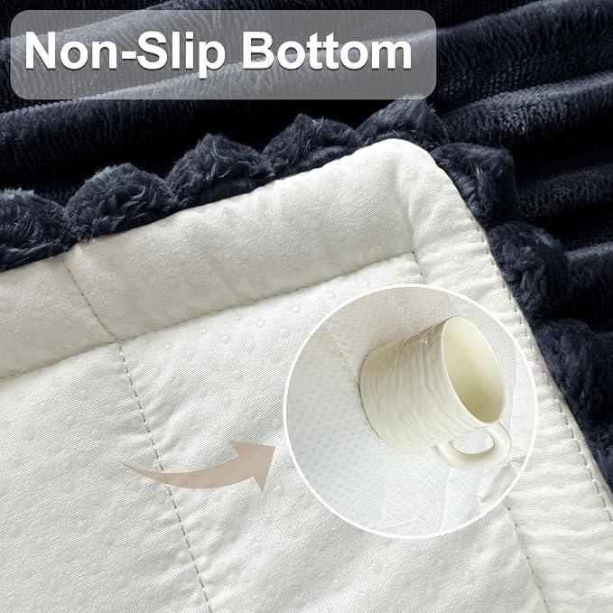 NAISI Pet Couch Covers for Sofa with Thick Filling and Non-Slip Bottom Sectional Sofa Covers Washable Friendly for Pets(1pc/27.5"x 27.5",Dark Navy) - Image 5